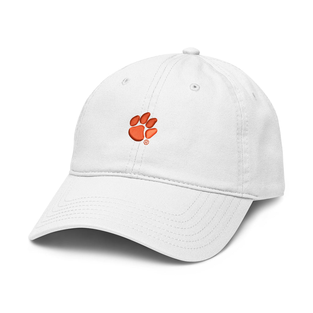 Clemson Tigers Paw Icon Officially Licensed Adjustable Puff Embroidered Baseball Hat