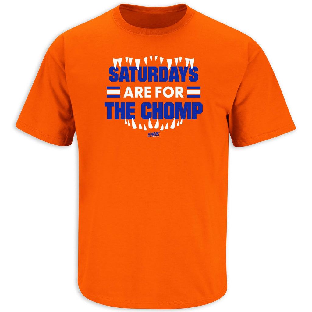 Saturdays T-Shirt for Florida College Fans (SM-5XL) (Orange Short Sleeve, X-Large)