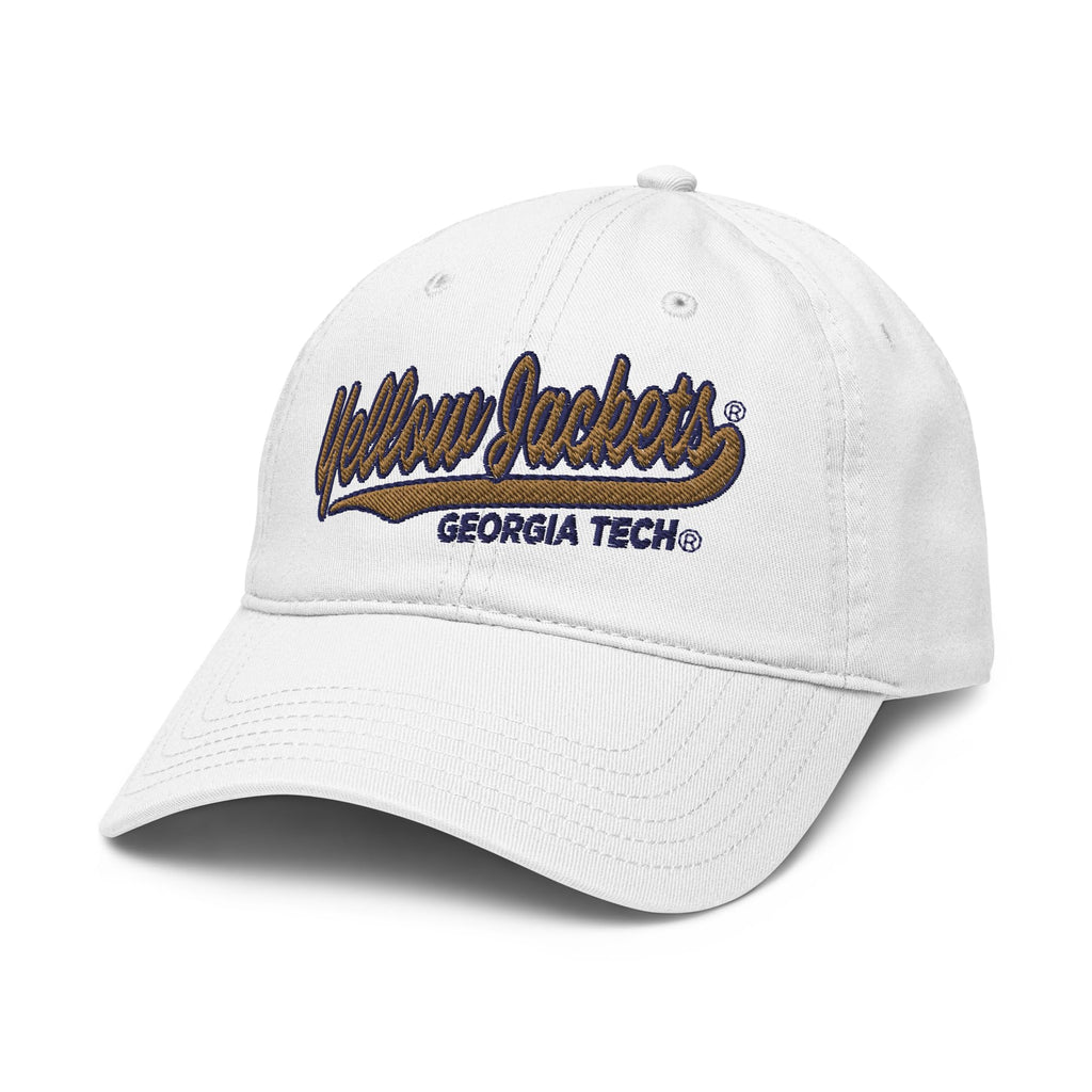 Georgia Tech Yellow Jackets Cursive Officially Licensed Adjustable Baseball Hat
