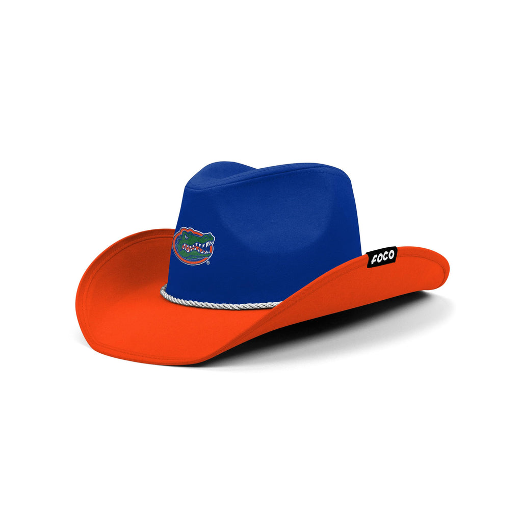 FOCO Florida Gators NCAA College Logo Two Tone Cowboy Hat, Team Color