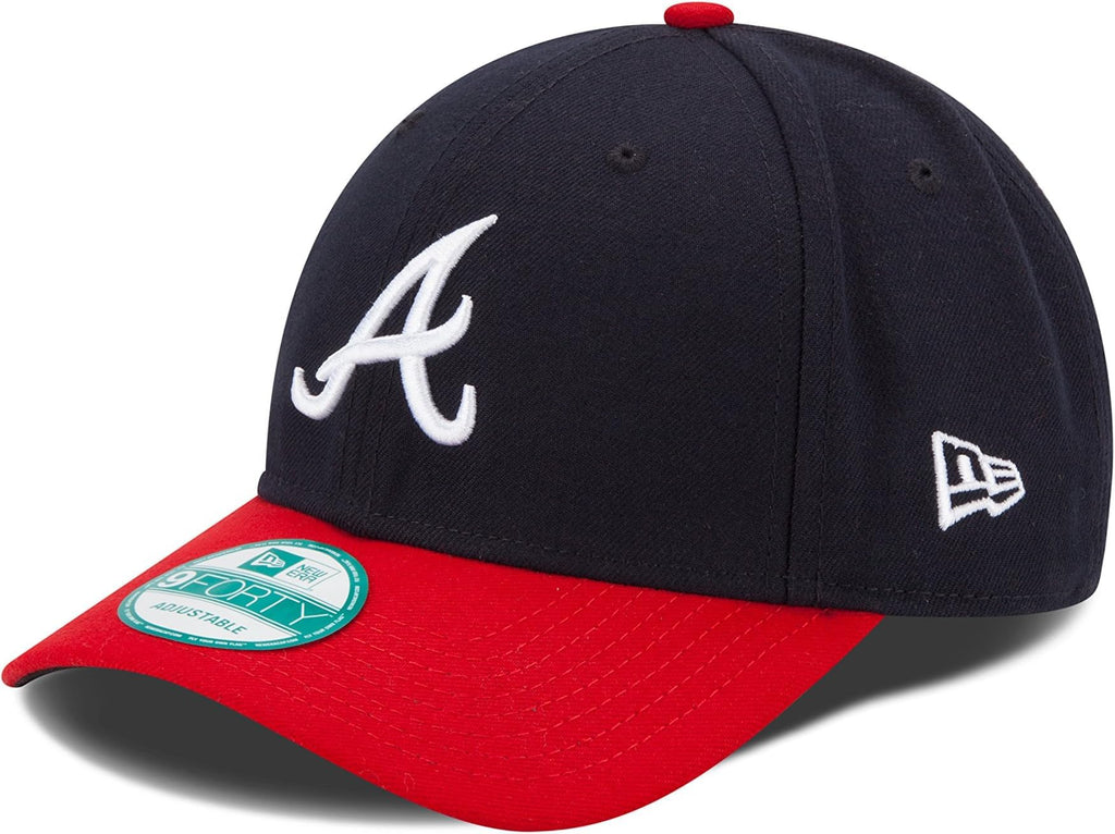 New Era Unisex-Adult MLB The League 9FORTY 2-Tone Adjustable Hat Cap One Size Fits All (US, Alpha, One Size, Atlanta Braves, Atlanta Braves)