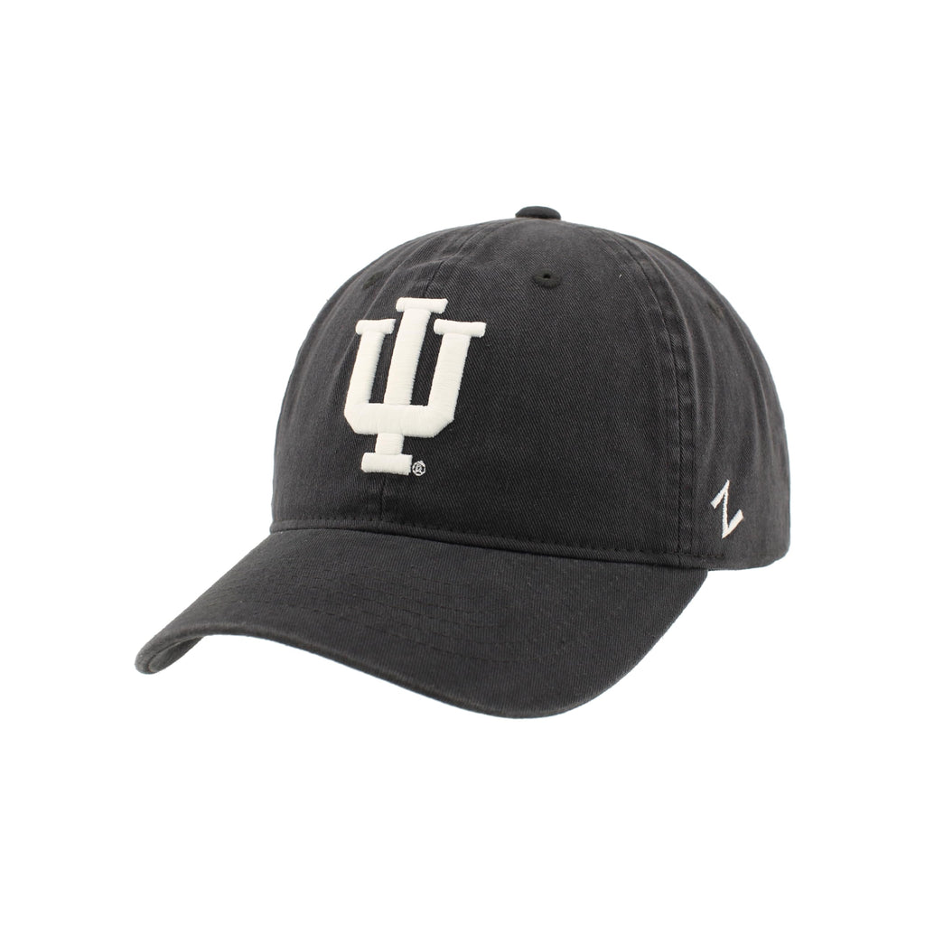 Zephyr Indiana Hoosiers Scholarship Relaxed Fit Dad Cap - NCAA, Adjustable, Gray Baseball Hat
