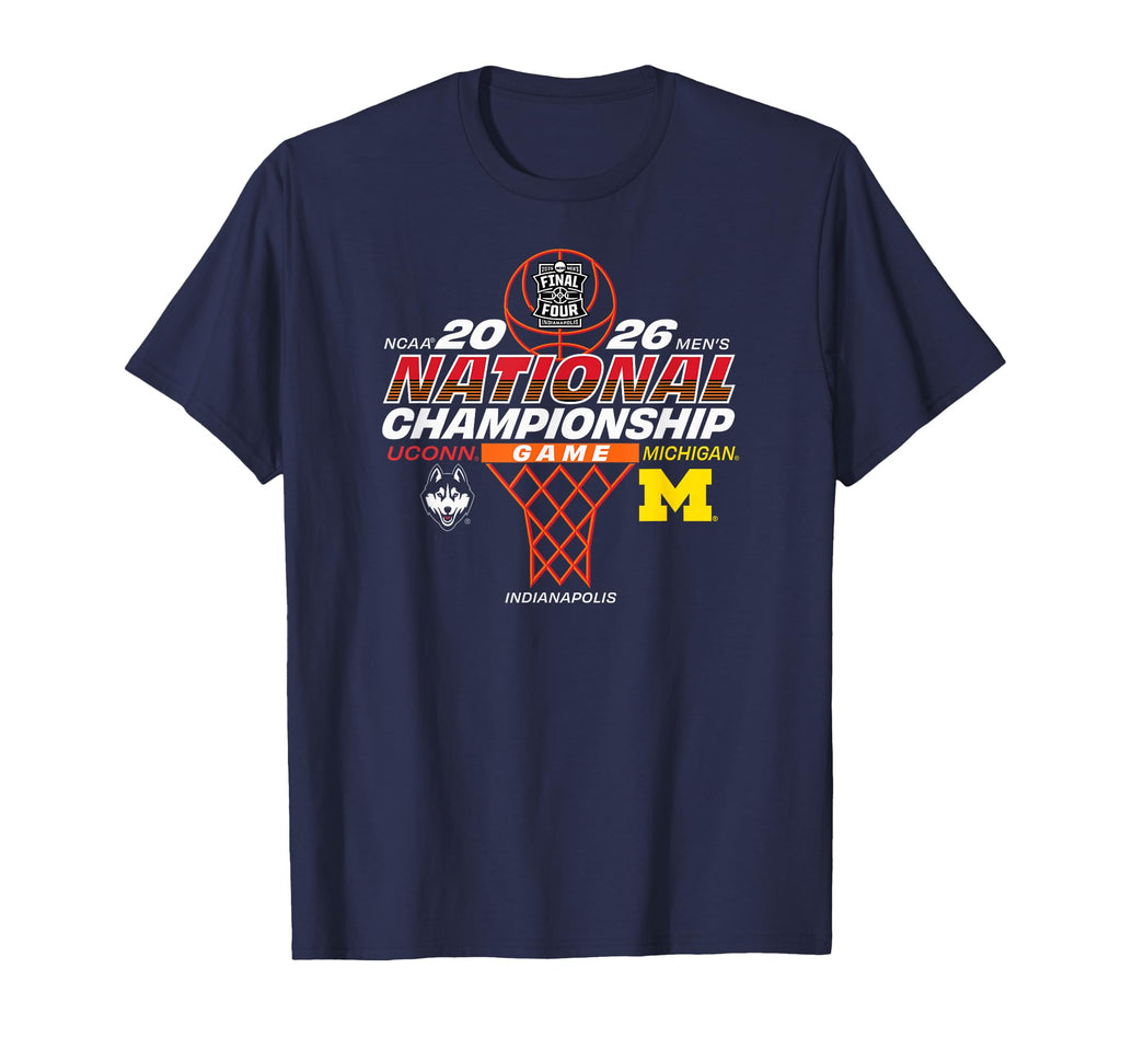 UConn vs Michigan Championship Game 2026 Men's Basketball T-Shirt