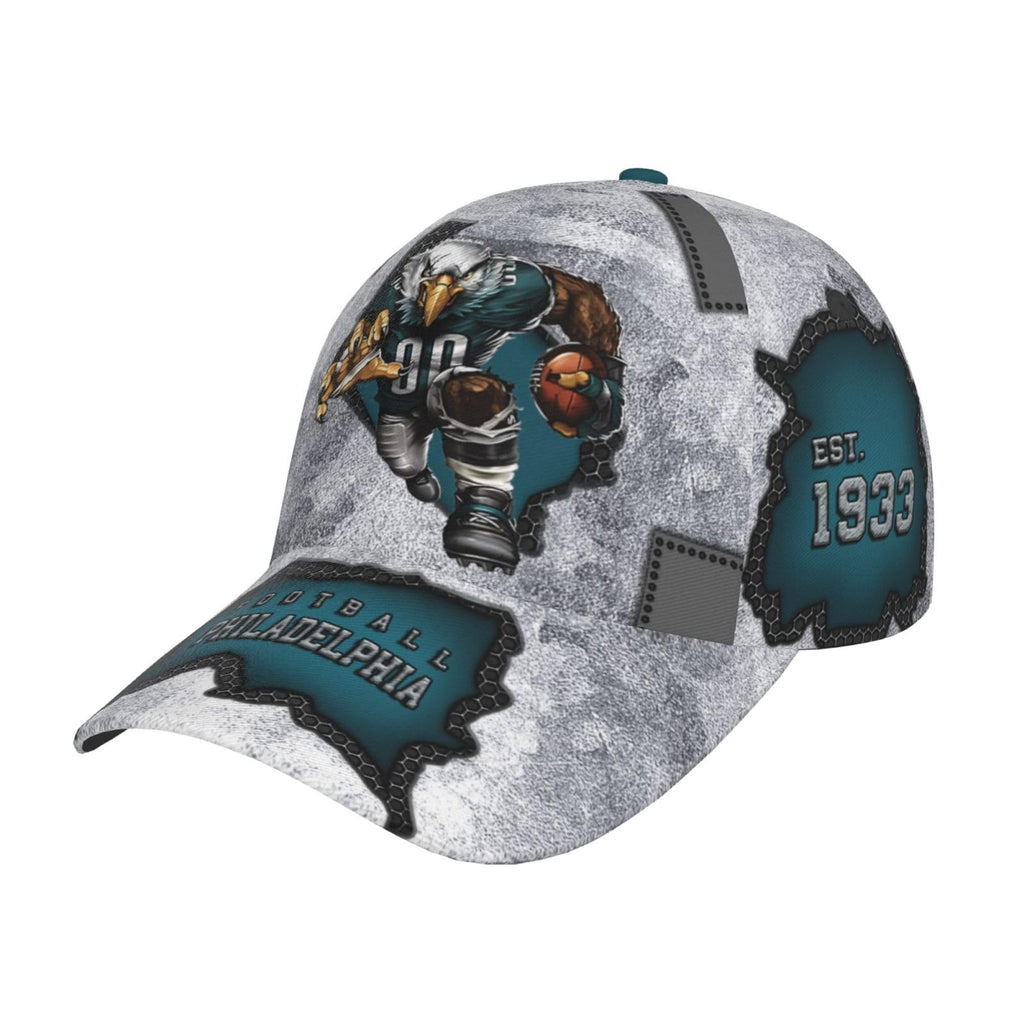 Classic City Silhouette Baseball Cap 3D Print Joinery Adjustable Snapback Hat Game Day for Men Women Fans Gift