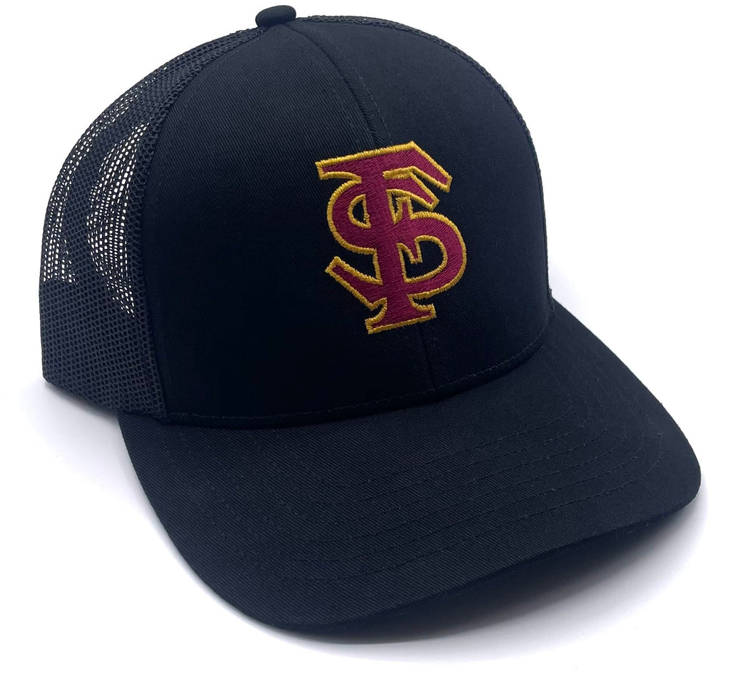 Officially Licensed Florida State Hat Classic Mesh Trucker Adjustable Embroidered Team Logo Black Cap