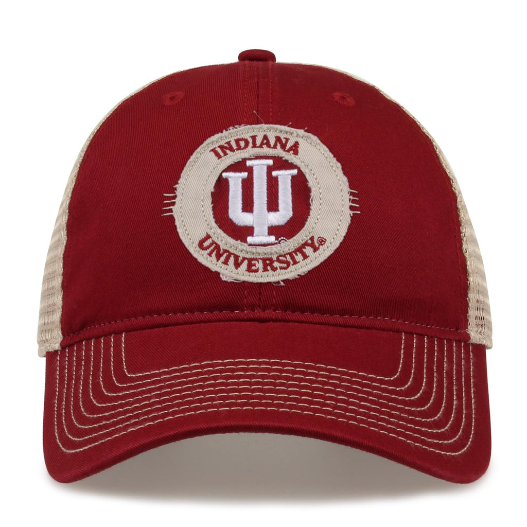 The Game NCAA Licensed Indiana University Trucker Mesh Hat, Indiana Hoosiers Game Day Hat