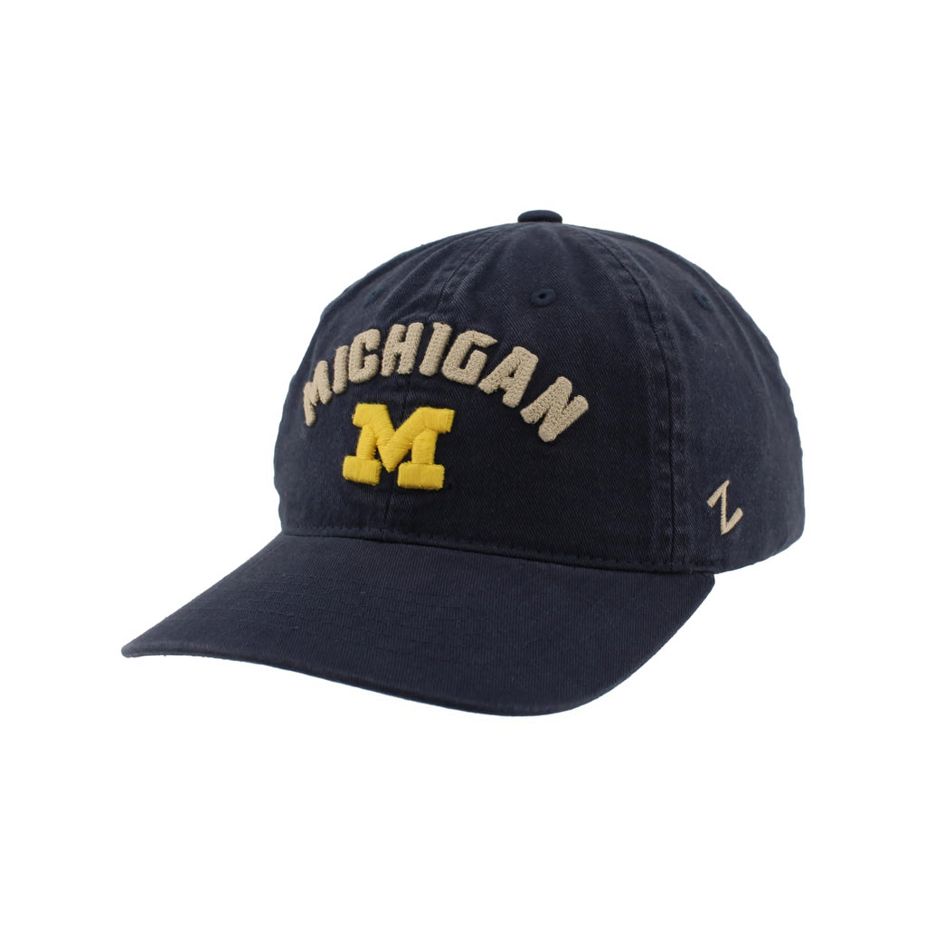 Michigan Wolverines NCAA Officially Licensed Hat Scholarship Arch Team Color