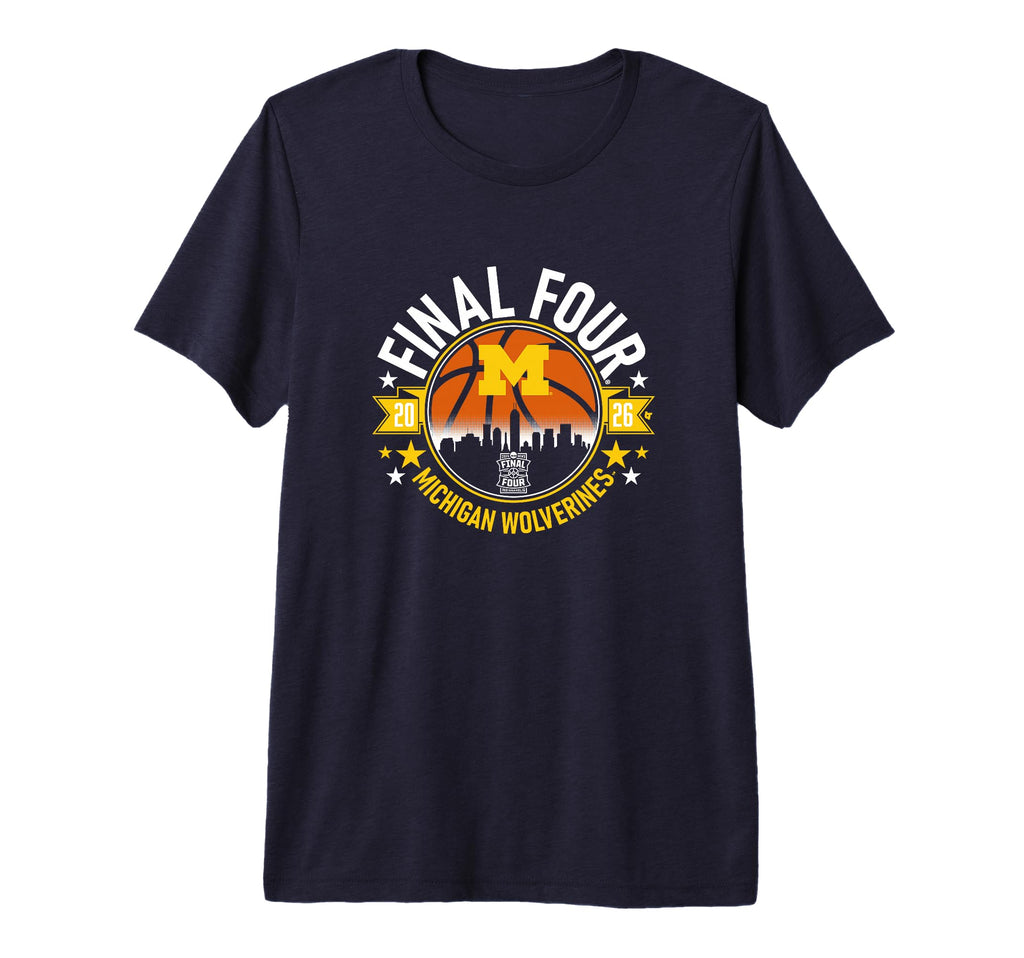 Michigan Wolverines MBB - 2026 Final Four - NCAA Basketball Premium Tri-Blend T-Shirt