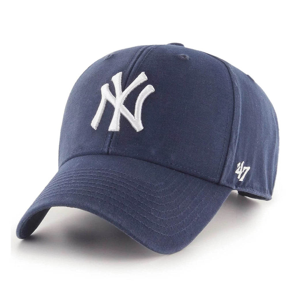 47 MLB Team Color Home Basic MVP Adjustable Hat, Youth One Size Fits All (New York Yankees Navy)