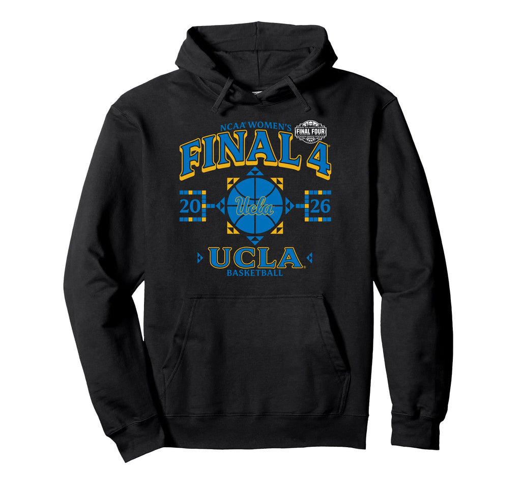 UCLA Bruins Final Four 2026 Women's March Madness Black Pullover Hoodie