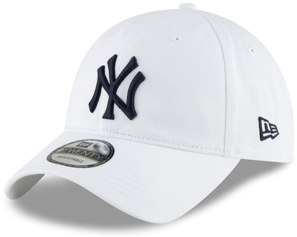 New Era MLB Core Classic 9TWENTY Adjustable Hat Cap One Size Fits All (New York Yankees White)