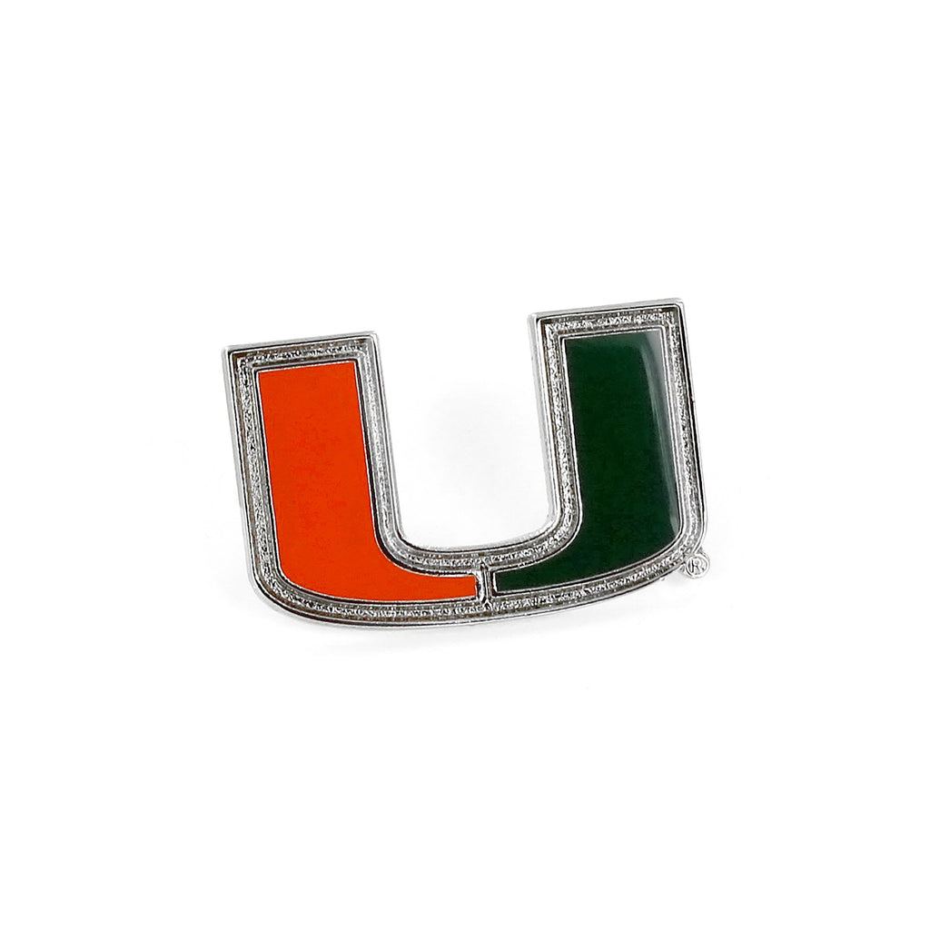 Aminco NCAA Miami Hurricanes Team Logo Pin
