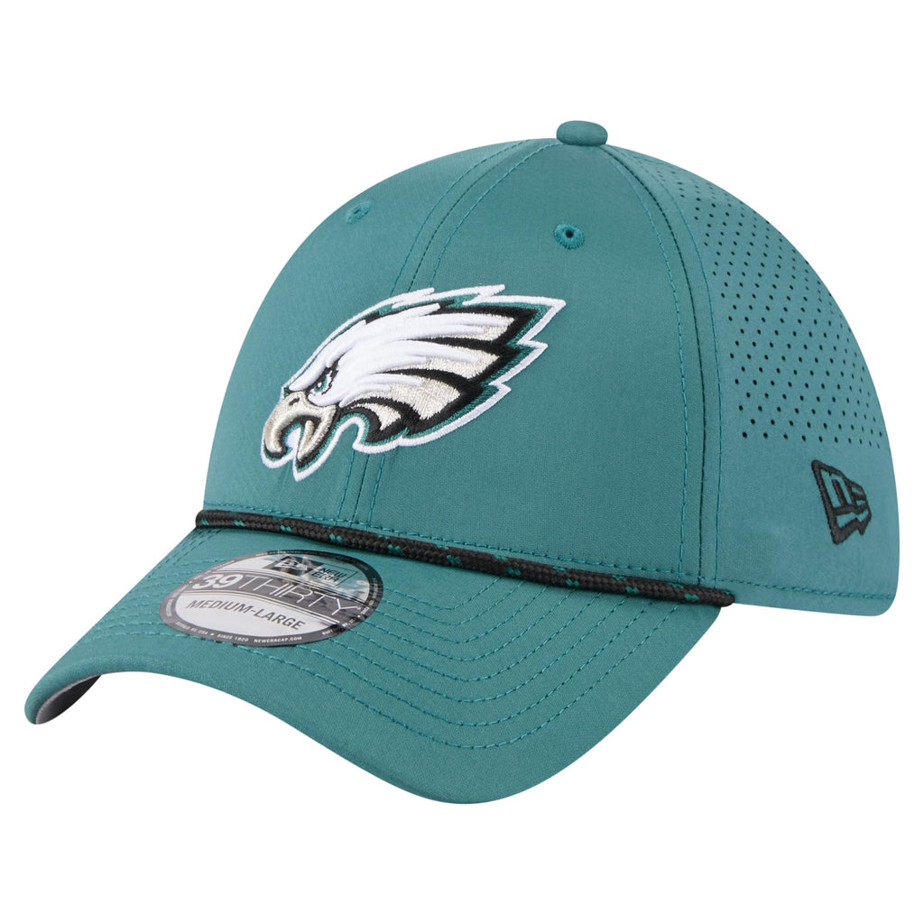 New Era Men's Midnight Green Philadelphia Eagles Perforated 39THIRTY Flex Hat