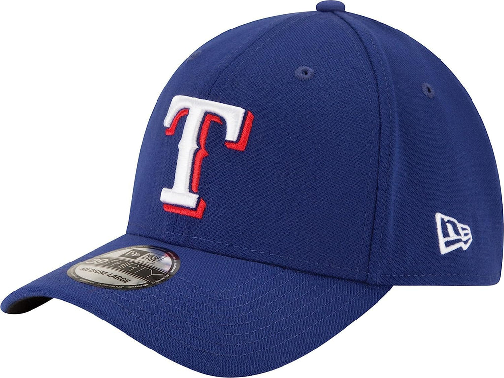 New Era MLB Team Classic 39THIRTY Stretch Flex Fit Hat Cap (as1, Alpha, l, x_l, Texas Rangers Blue), Large-X-Large