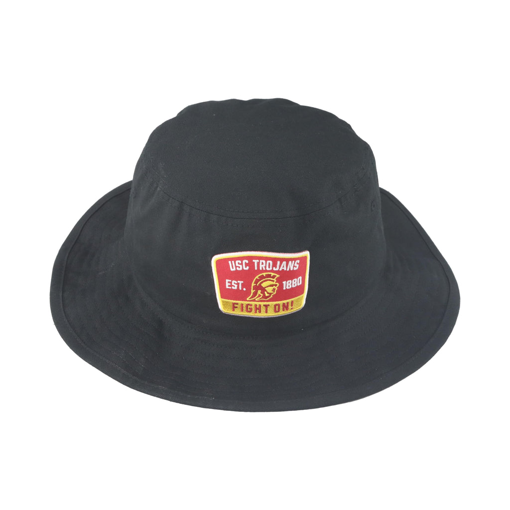 USC Trojans NCAA Officially Licensed Bucket Hat Patch Black Switchback