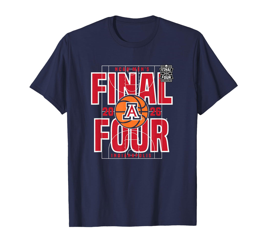 Arizona Wildcats Final Four 2026 Men's March Madness Dunk T-Shirt