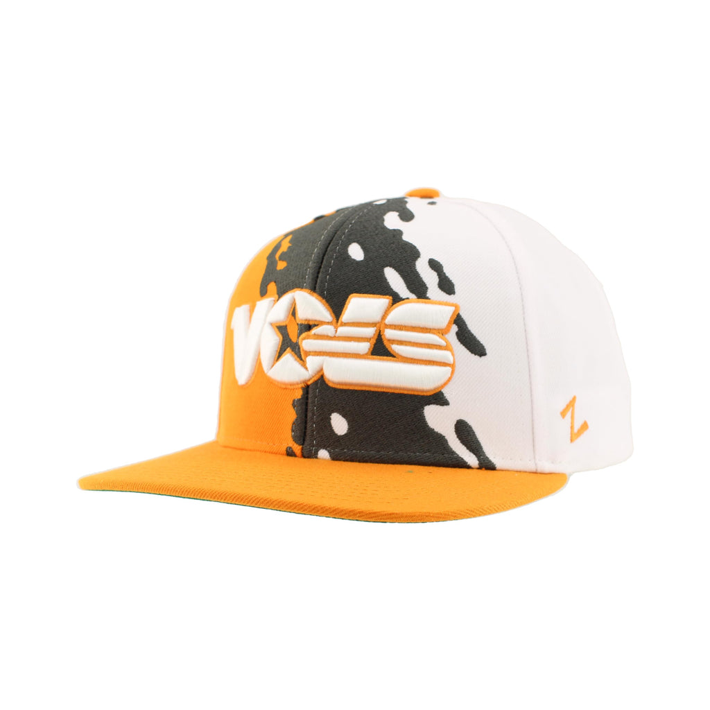 ZHATS Standard NCAA Officially Licensed Hat Flat Snapback Z11 Retro Paintbrush, Team Color, One Size