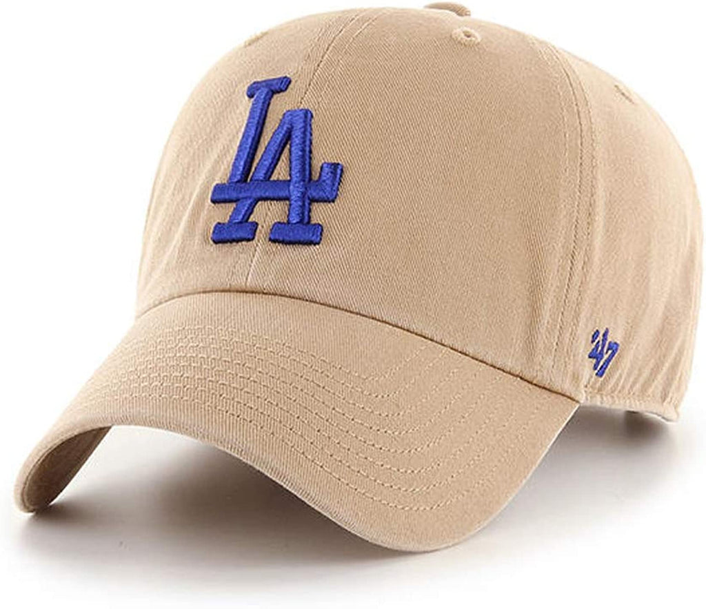 '47 New York Yankees Adjustable Cap Clean Up MLB, Los Angeles Dodgers Khaki, One Size