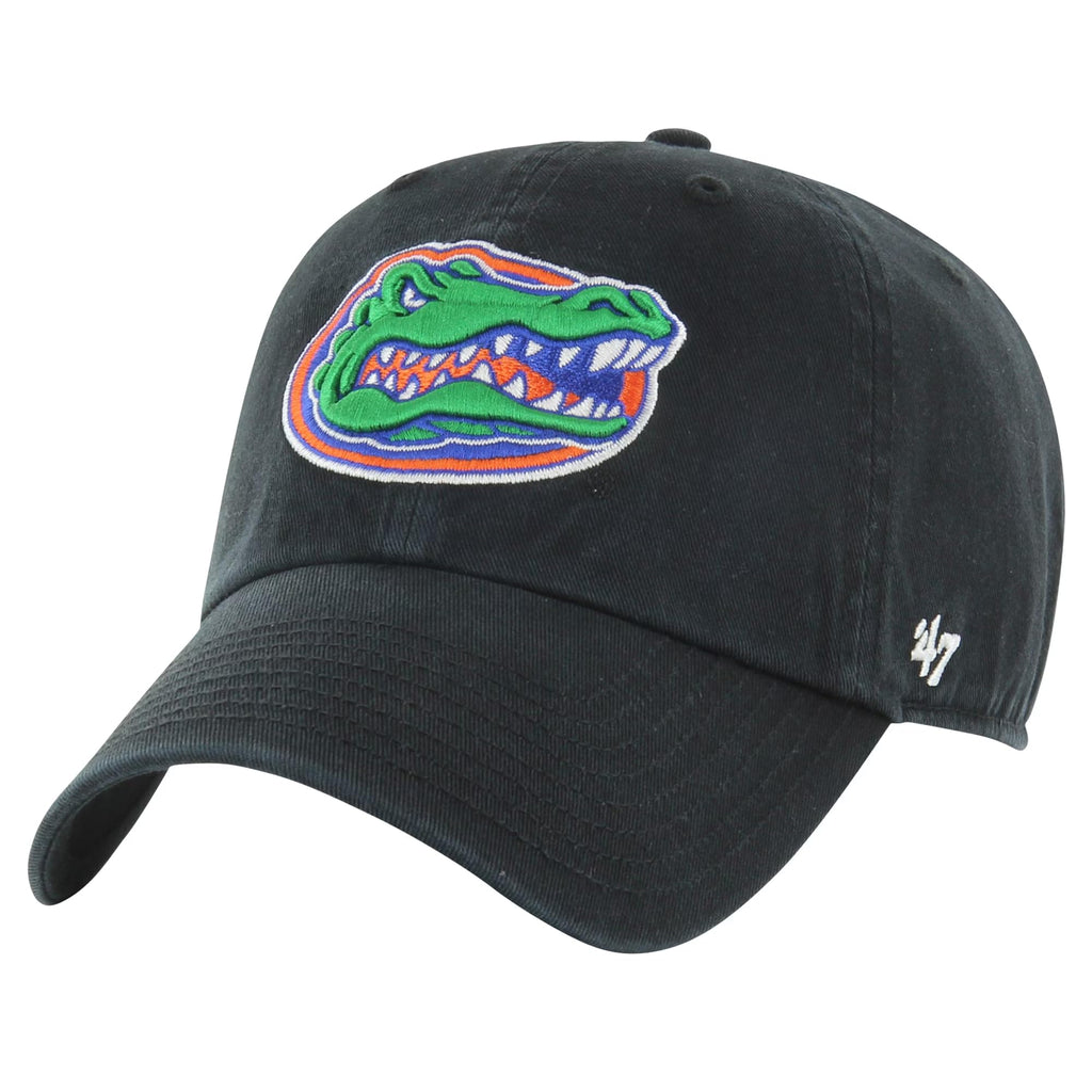 47 NCAA Unisex-Adult Clean Up Adjustable Hat Cap One Size (US, Alpha, One Size, Florida Gators - Black)