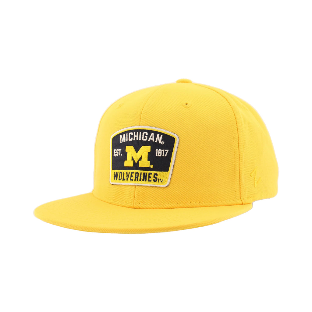 Michigan Wolverines NCAA Officially Licensed Hat Flat Snapback Z11 Switchback Secondary Color