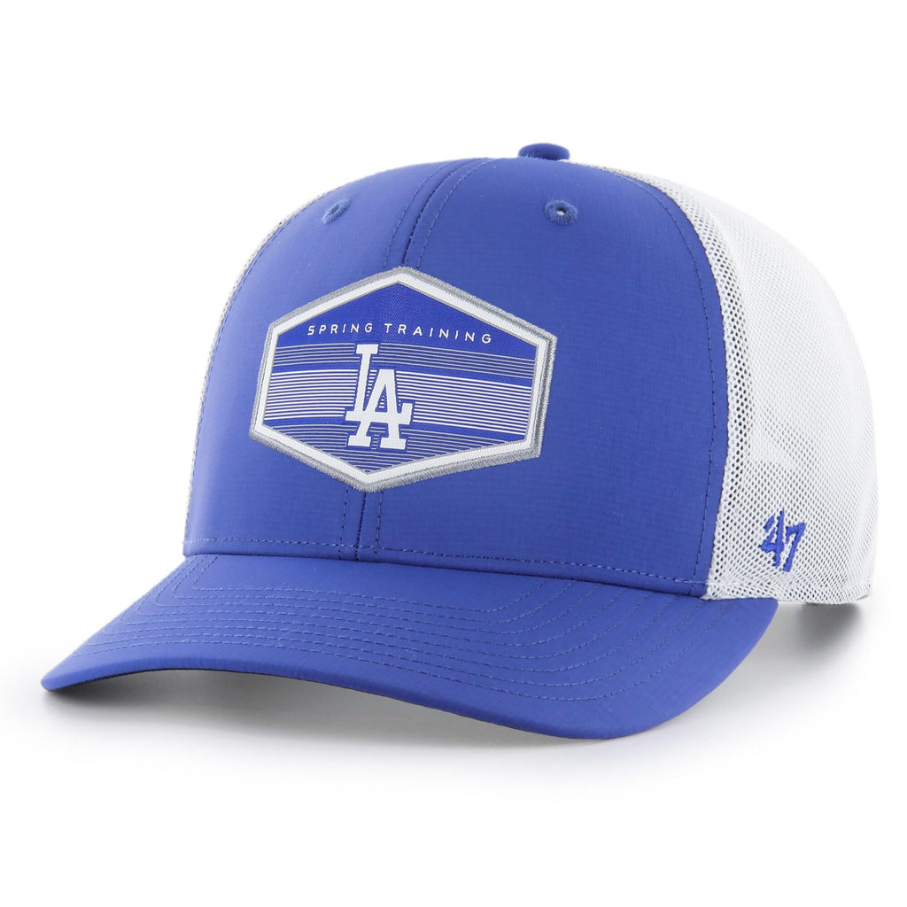 47 MLB Burgess Adjustable Snapback Mesh Trucker Hat, Adult One Size Fits All - Los Angeles Dodgers