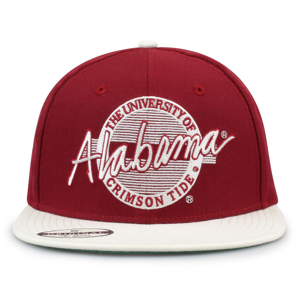 The Game NCAA Licensed Alabama Crimson Tide Flat Brim Snapback Hat, University of Alabama Game Day Hat