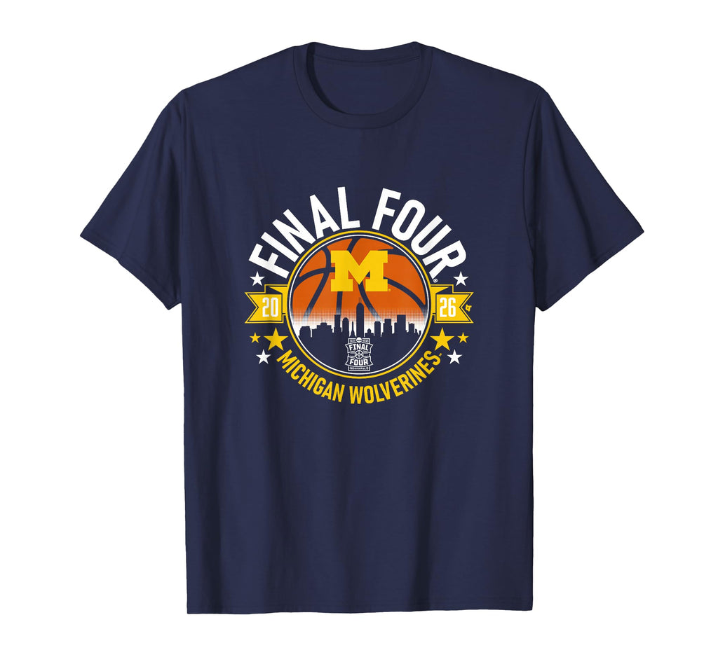 Michigan Wolverines MBB - 2026 Final Four - NCAA Basketball T-Shirt