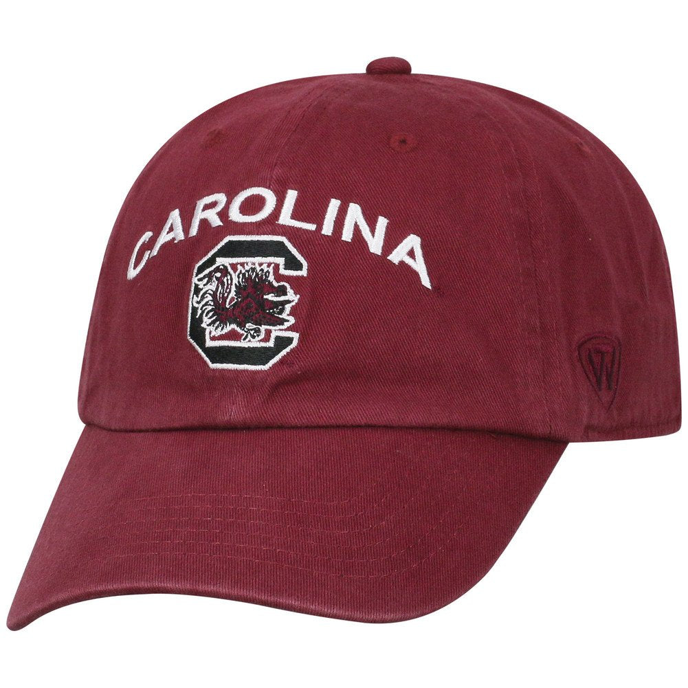 Top of the World South Carolina Fighting Gamecocks Men's Adjustable Relaxed Fit Team Arch hat, Adjustable
