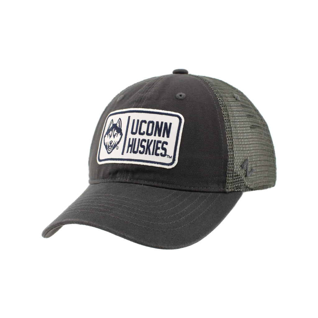 Connecticut Huskies NCAA Officially Licensed Hat University Patch Defer Charcoal