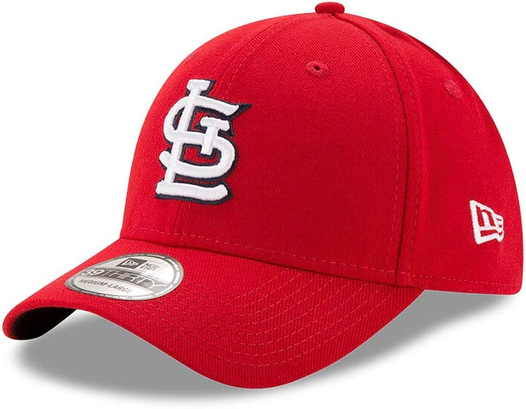 New Era MLB 39Thirty Team Classic Stretch Flex Fit Team Color Primary Logo Primary Logo Baseball Cap Hat - St Louis Cardinals Red - Medium-Large