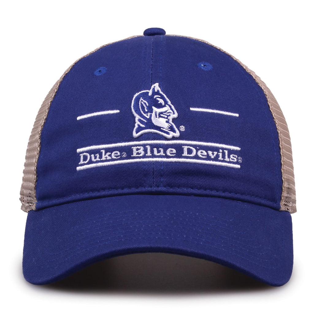 NCAA Duke The Game Spli Bar Design Trucker Mesh Hat, Adjustable
