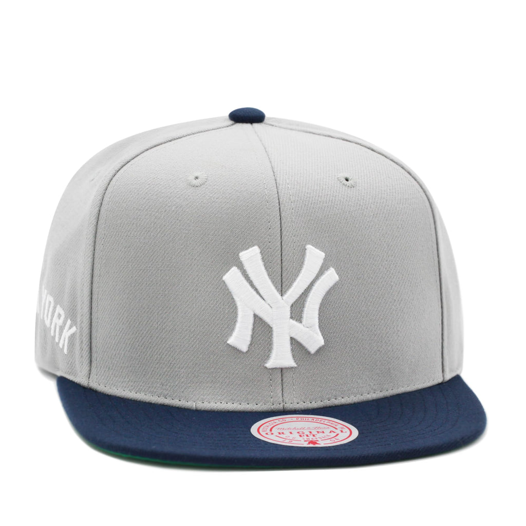 New York Yankees Team Road Color Gray Snapback Hat