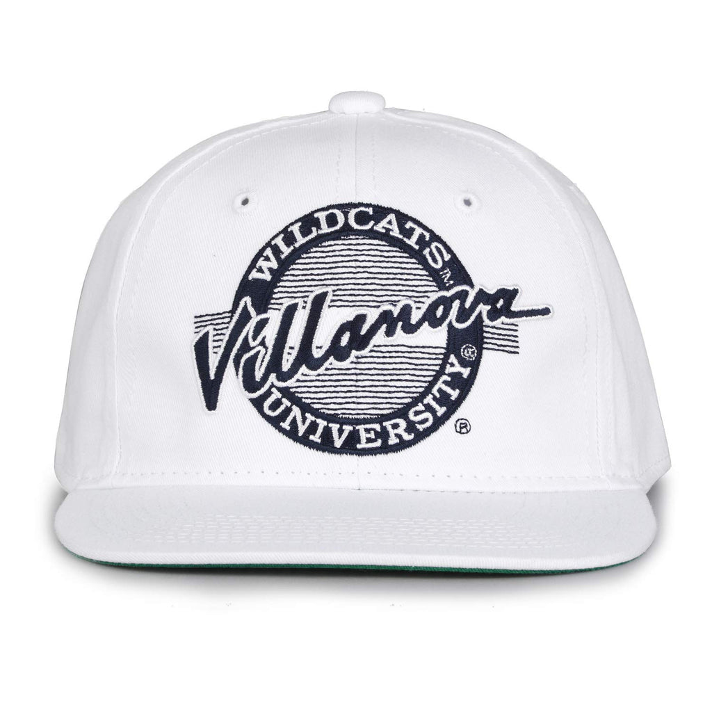 NCAA Villanova Wildcats Unisex Retro Classic Circle Design, White, Adjustable
