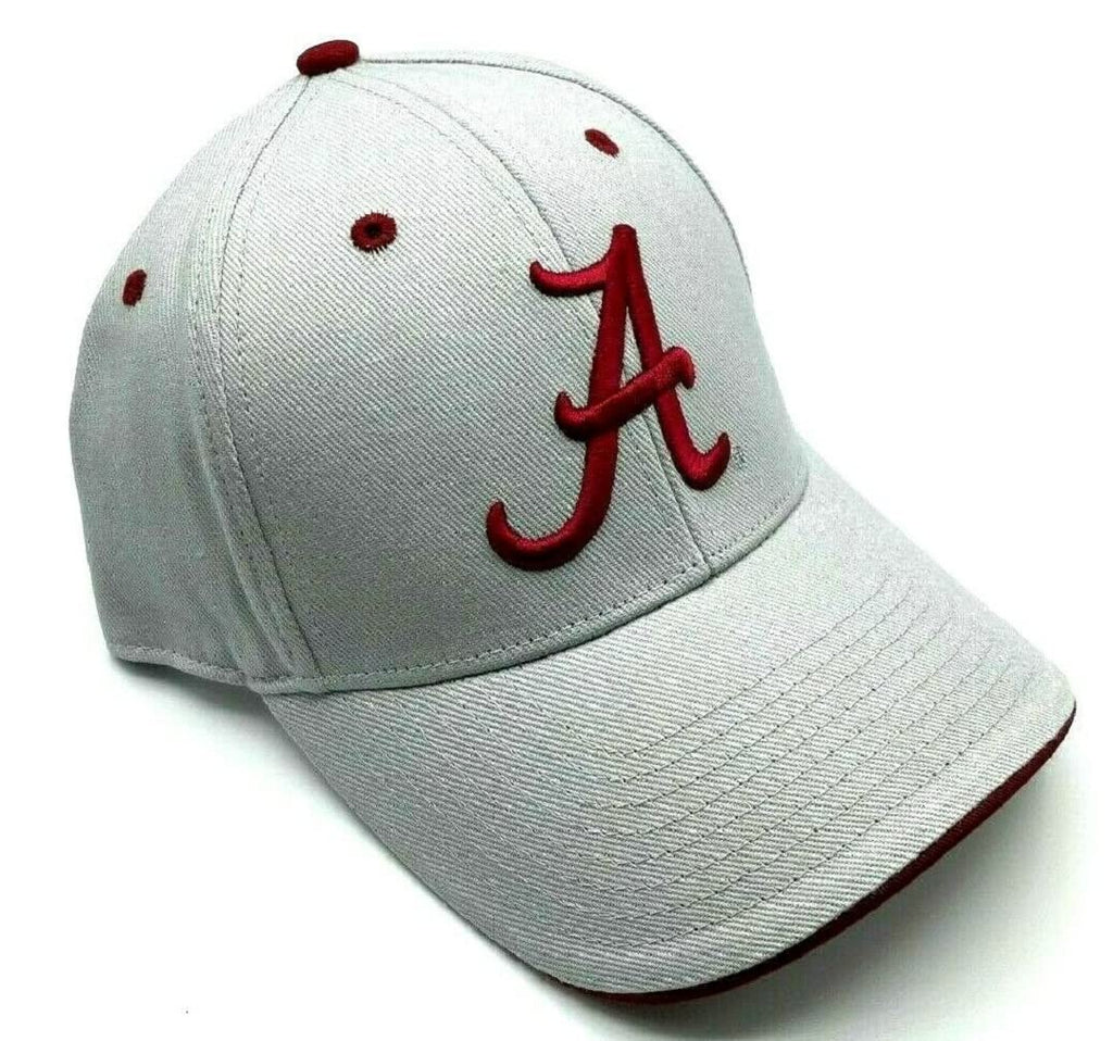 Alabama Crimson Tide NCAA Basic Gray Structured Hat Cap Adult Men's Adjustable