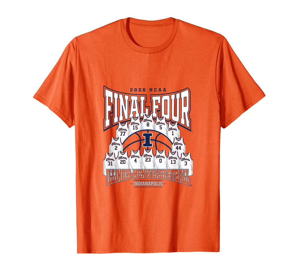 Illinois Men's Basketball Final Four Jersey Madness Nil T-Shirt