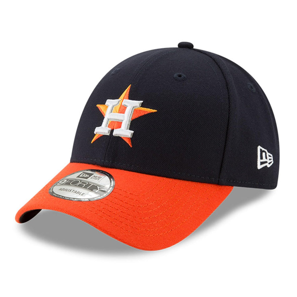 New Era Unisex-Adult MLB The League 9FORTY Baseball 2-Tone Alternate Adjustable Hat Cap One Size Fits All - Houston Astros - Navy/Orange