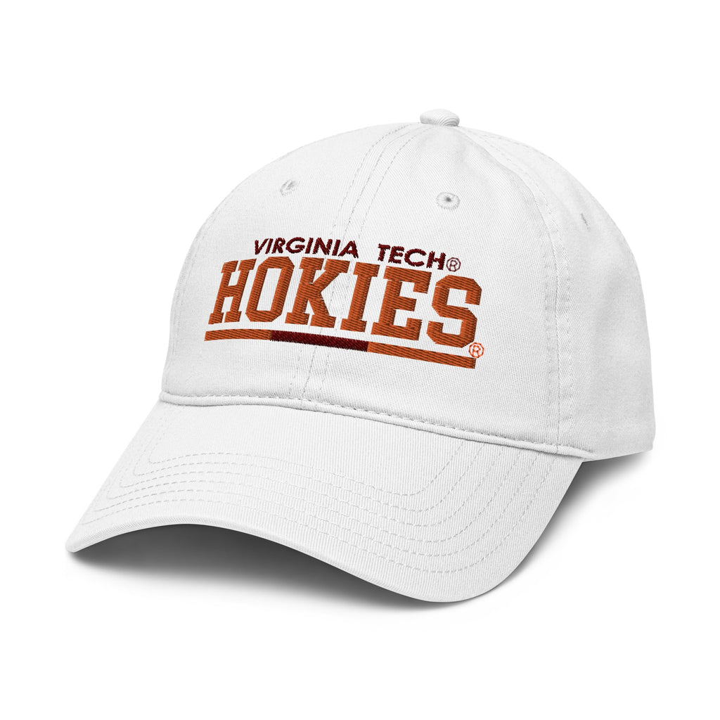 Virginia Tech Hokies Varsity White Officially Licensed Adjustable Baseball Hat