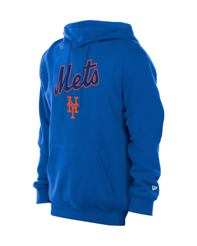 MLB Men's Pregame Pullover Hoody Sweatshirt (US, Alpha, 3X-Large, Regular, Regular, New York Mets - Blue)