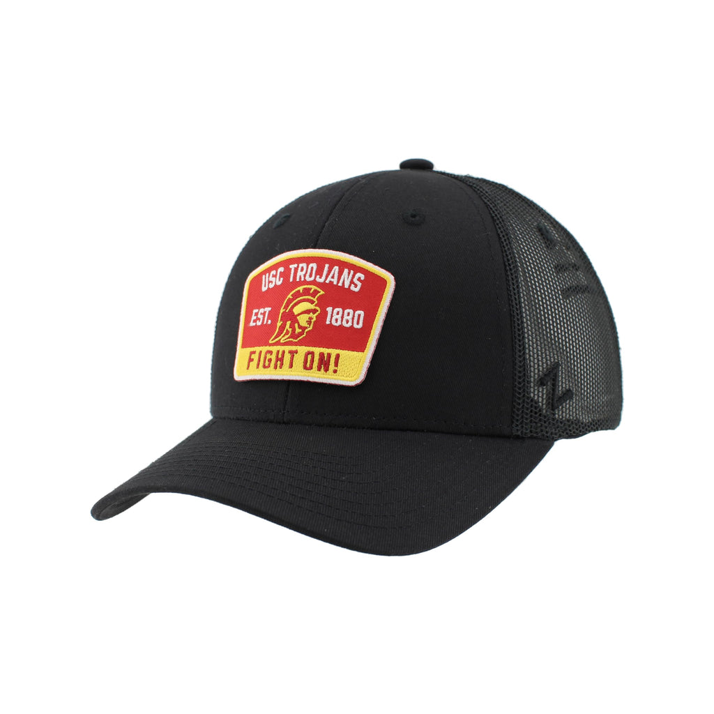 USC Trojans NCAA Officially Licensed Snapback Hat Big Rig Patch Black Switchback