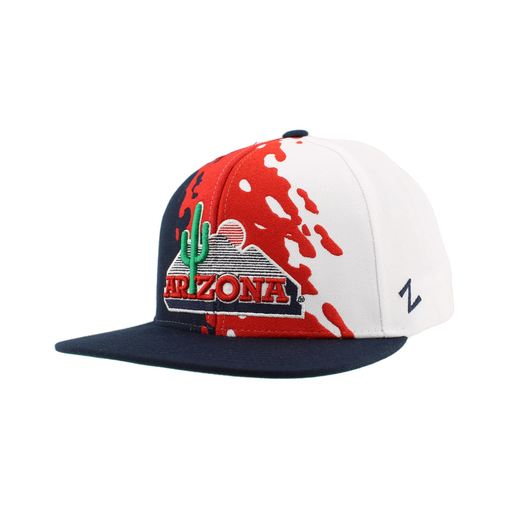 Arizona Wildcats NCAA Officially Licensed Hat Flat Snapback Z11 Retro Paintbrush