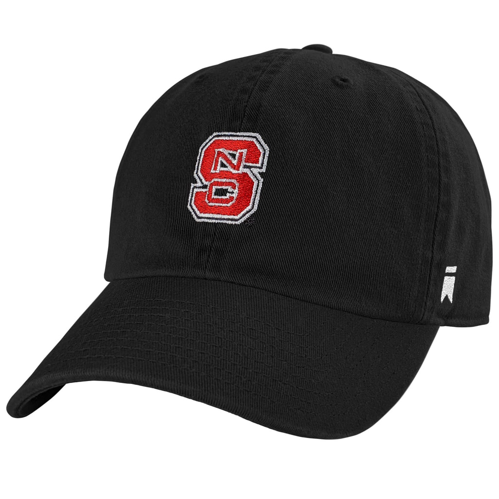 North Carolina State University NCS Wolfpack Team Logo Hat, Black