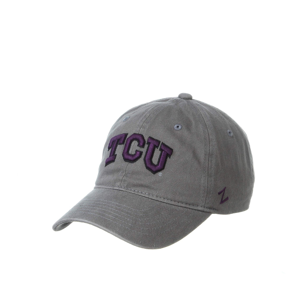NCAA TCU Horned Frogs Mens Adjustable Scholarship Hat Charcoal, Tcu Horned Frogs Charcoal, Adjustable, One size