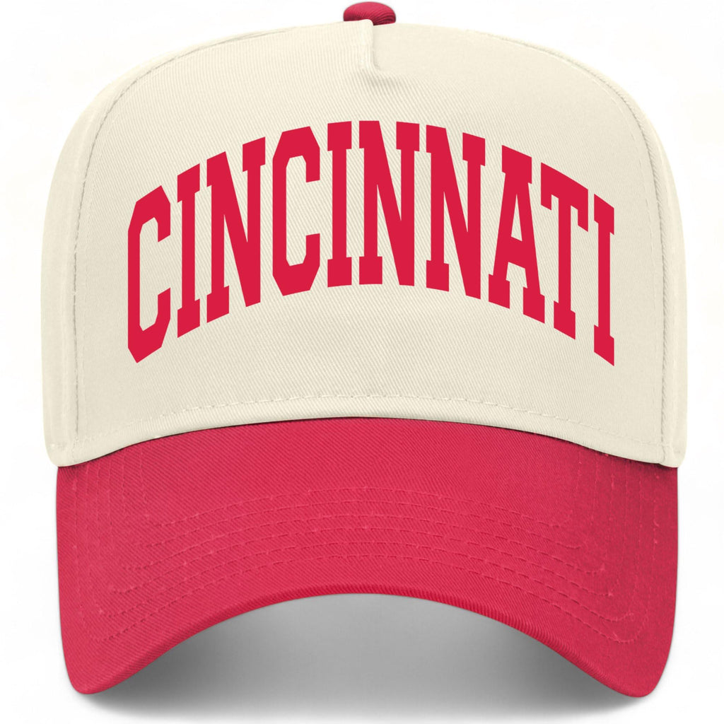 Cincinnati Collegiate Hat (US, Alpha, One Size, Red/Natural)
