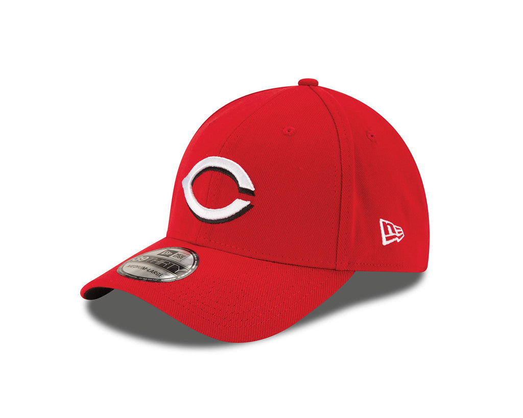 New Era MLB Cincinnati Reds Team Classic Home 39Thirty Stretch Fit Cap, Red, Large/X-Large