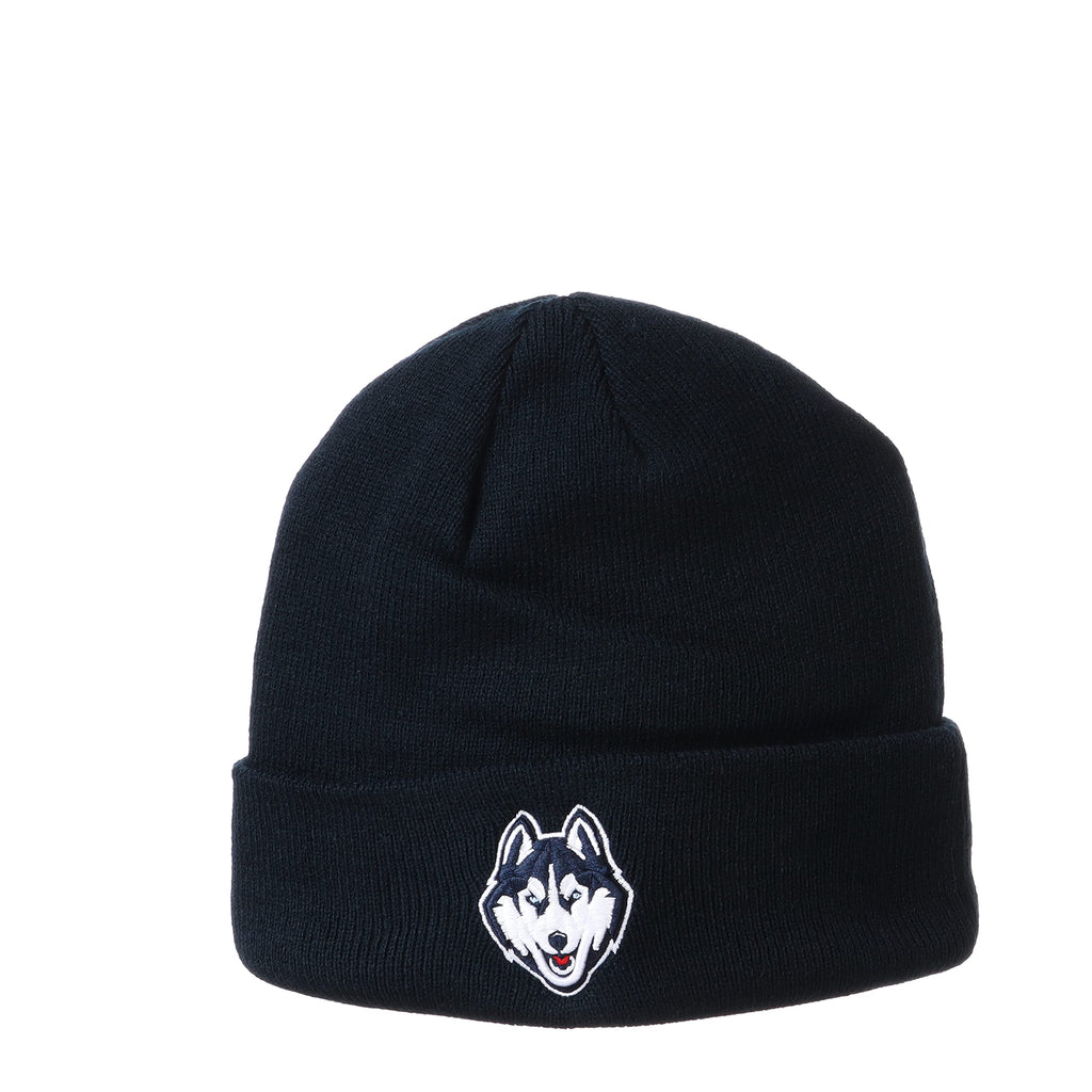 NCAA Connecticut Huskies Mens Cuff Beanie Team Color, Connecticut Huskies Navy, One Size