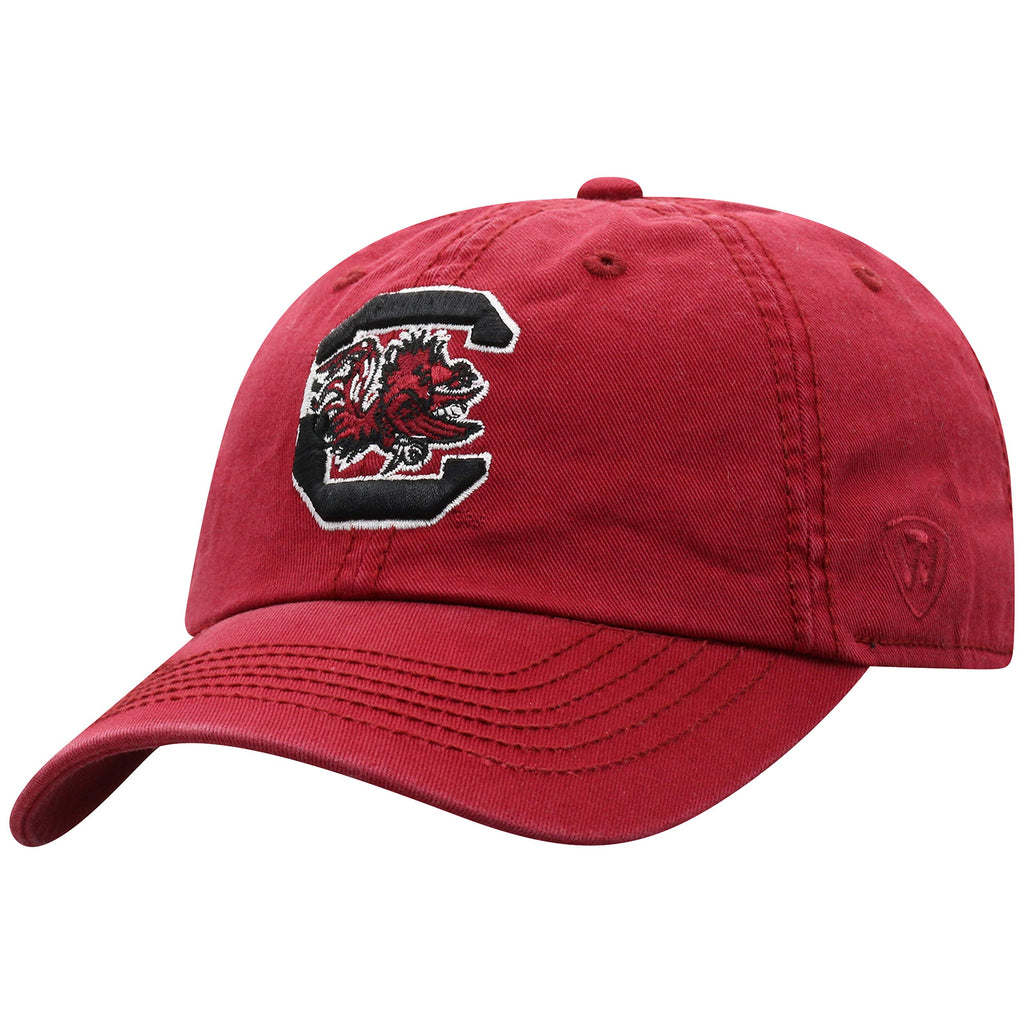 Top of the World South Carolina Fighting Gamecocks Men's Relaxed Fit Adjustable Hat Team Color Primary Icon, Adjustable
