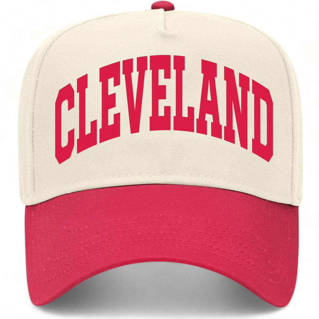 Cleveland Collegiate Hat (US, Alpha, One Size, Red/Natural)