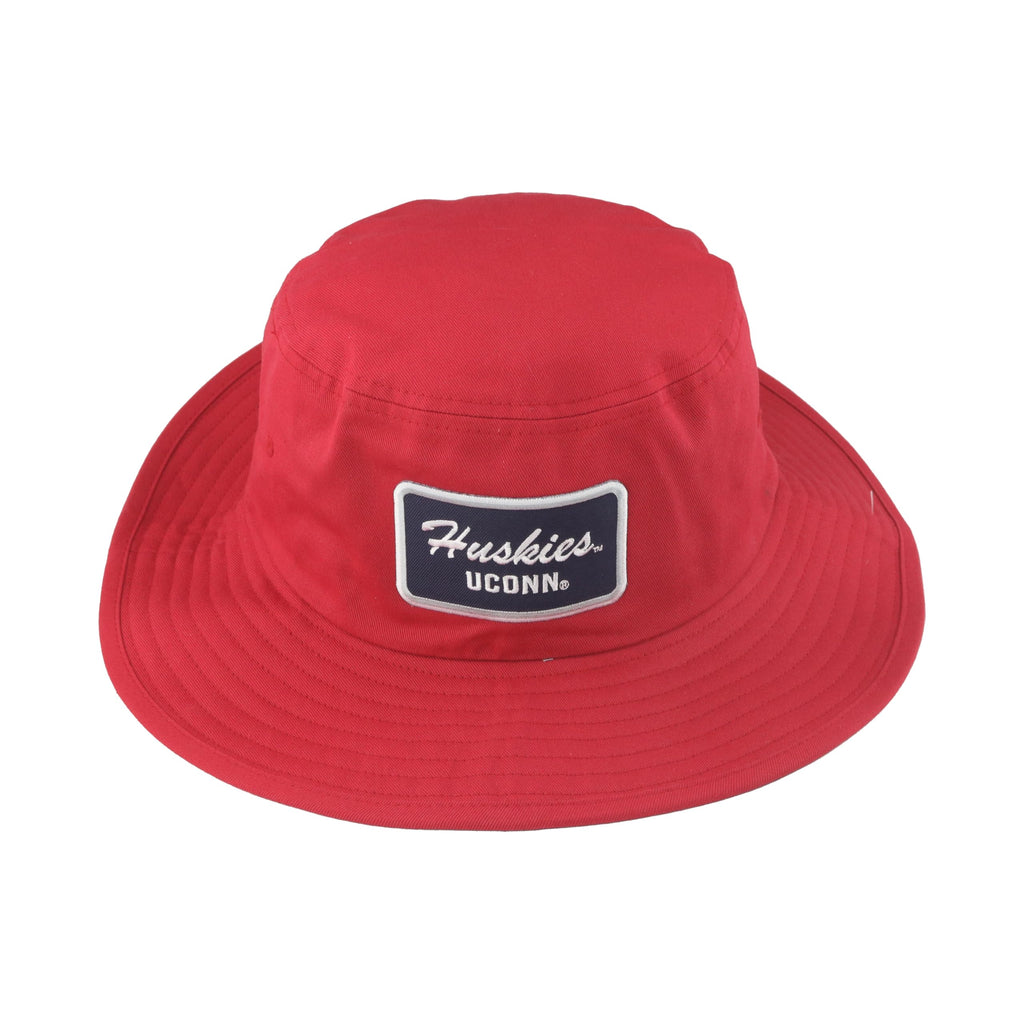 Connecticut Huskies NCAA Officially Licensed Bucket Hat Patch Team Color Brick