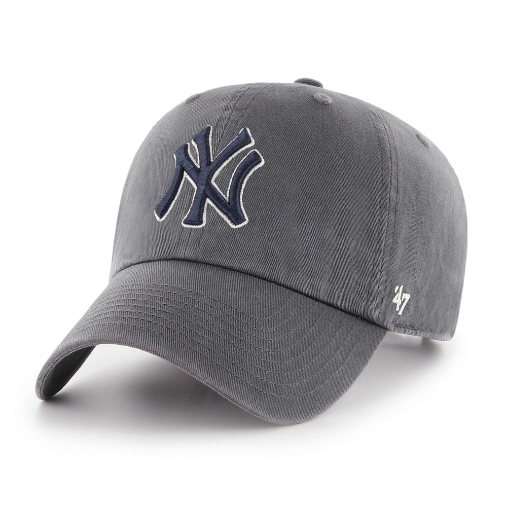 '47 New York Yankees Adjustable Cap Clean Up MLB, Charcoal, One Size