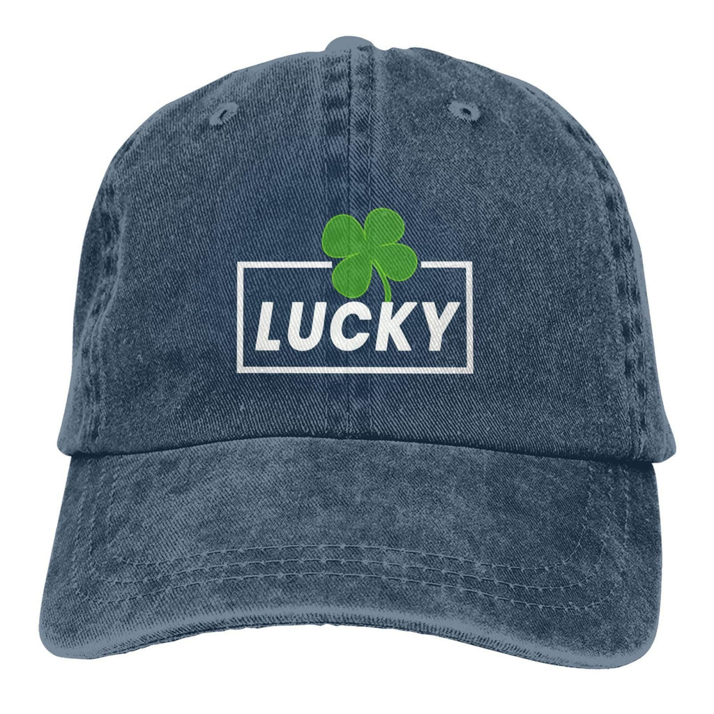 St Patricks Day Baseball Cap Shamrock Hat Women Mens Caps Adjustable Navy Blue